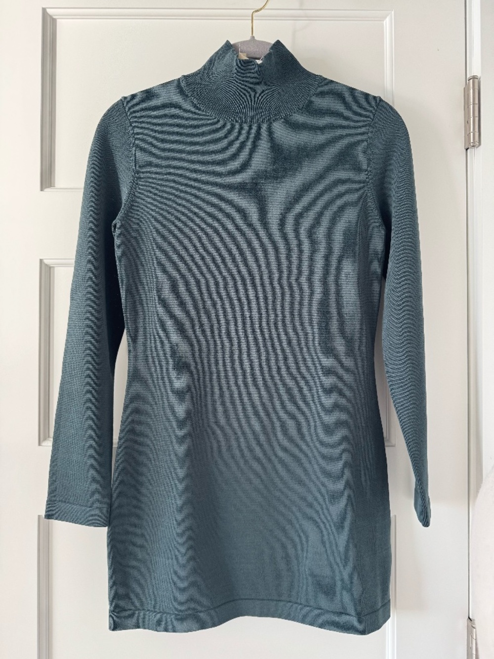 SER.O.YA Turtleneck Knit Mini Sweater Dress Gray Size XS